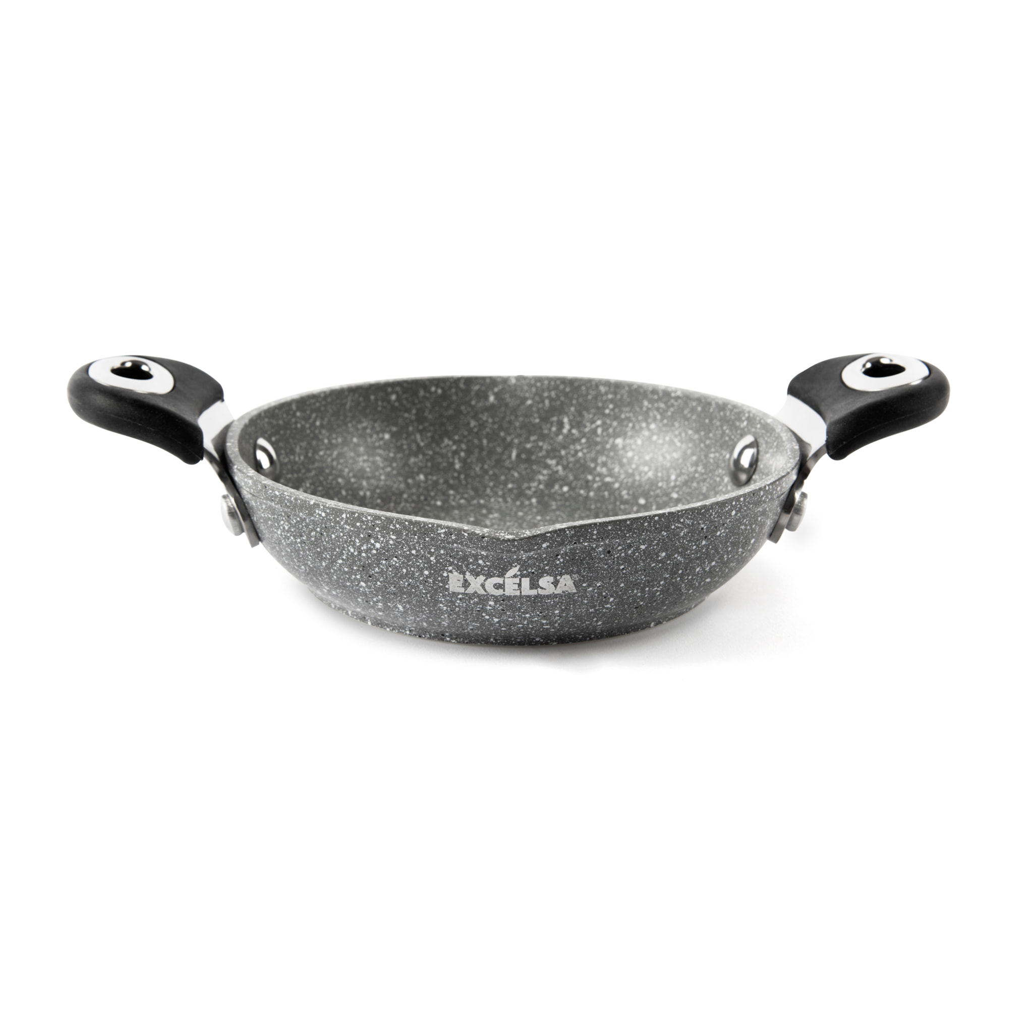 Tegame 16 cmcon Manici Excelsa – Forn-Ok, Alluminio Forgiato Grigio