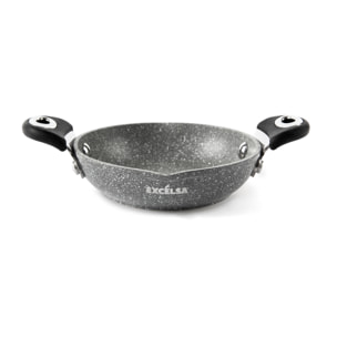 Tegame 16 cmcon Manici Excelsa – Forn-Ok, Alluminio Forgiato Grigio