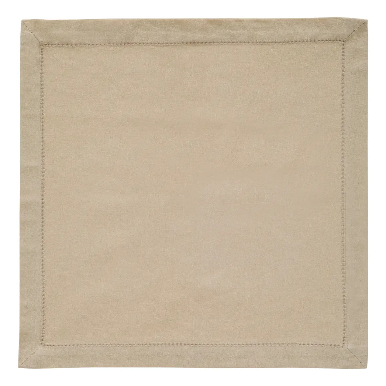 Serviette de table Jane 40x40 beige lin en coton