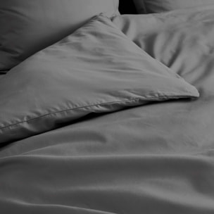 Housse de couette 100% Percale de Coton ORIGINE - Gris