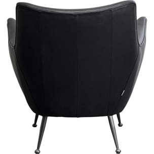 Fauteuil Goldfinger noir Kare Design