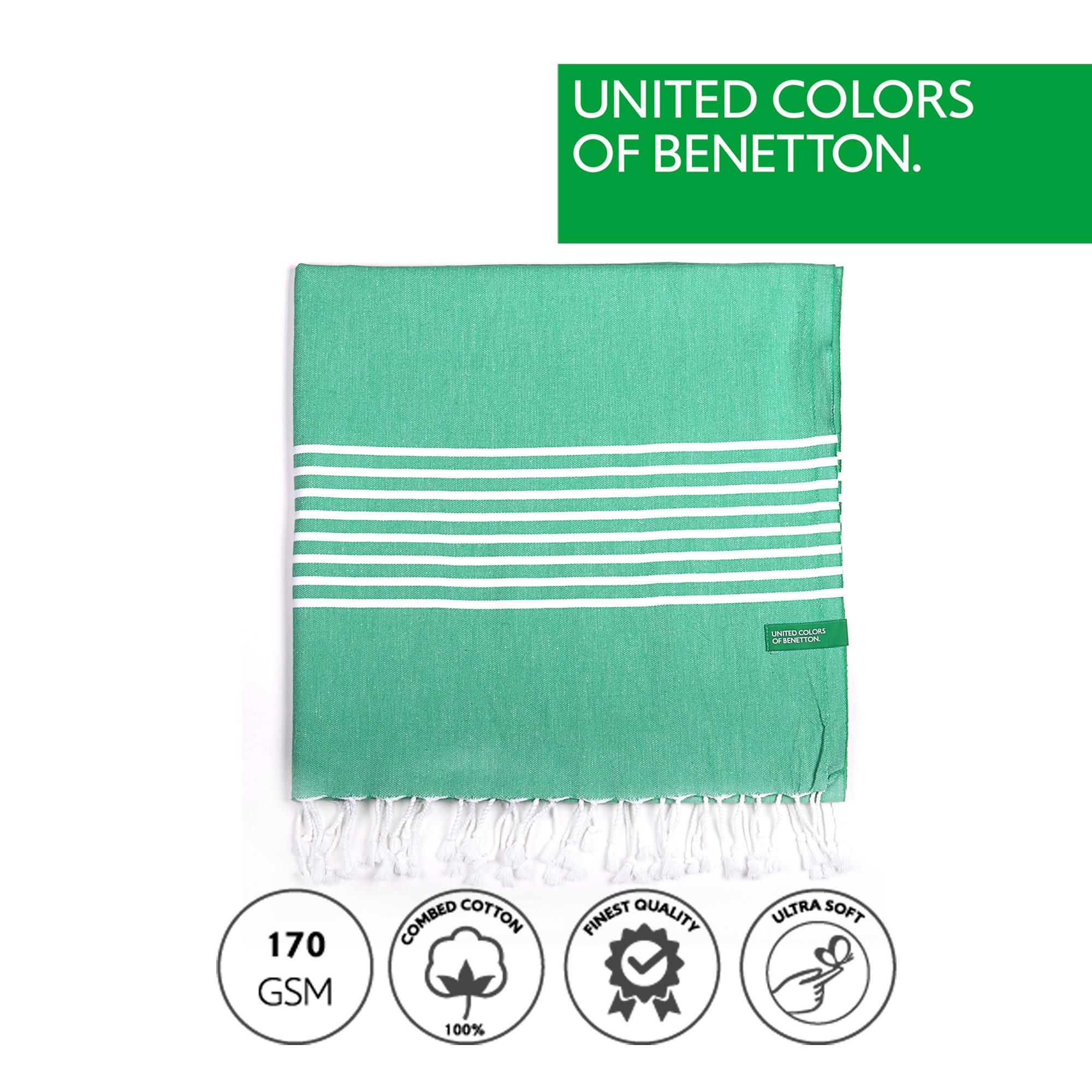 SET 2 TOALLAS BENETTON HAMMAN 80X165CM 170GSM 100%ALGODON VERDE BENETTON