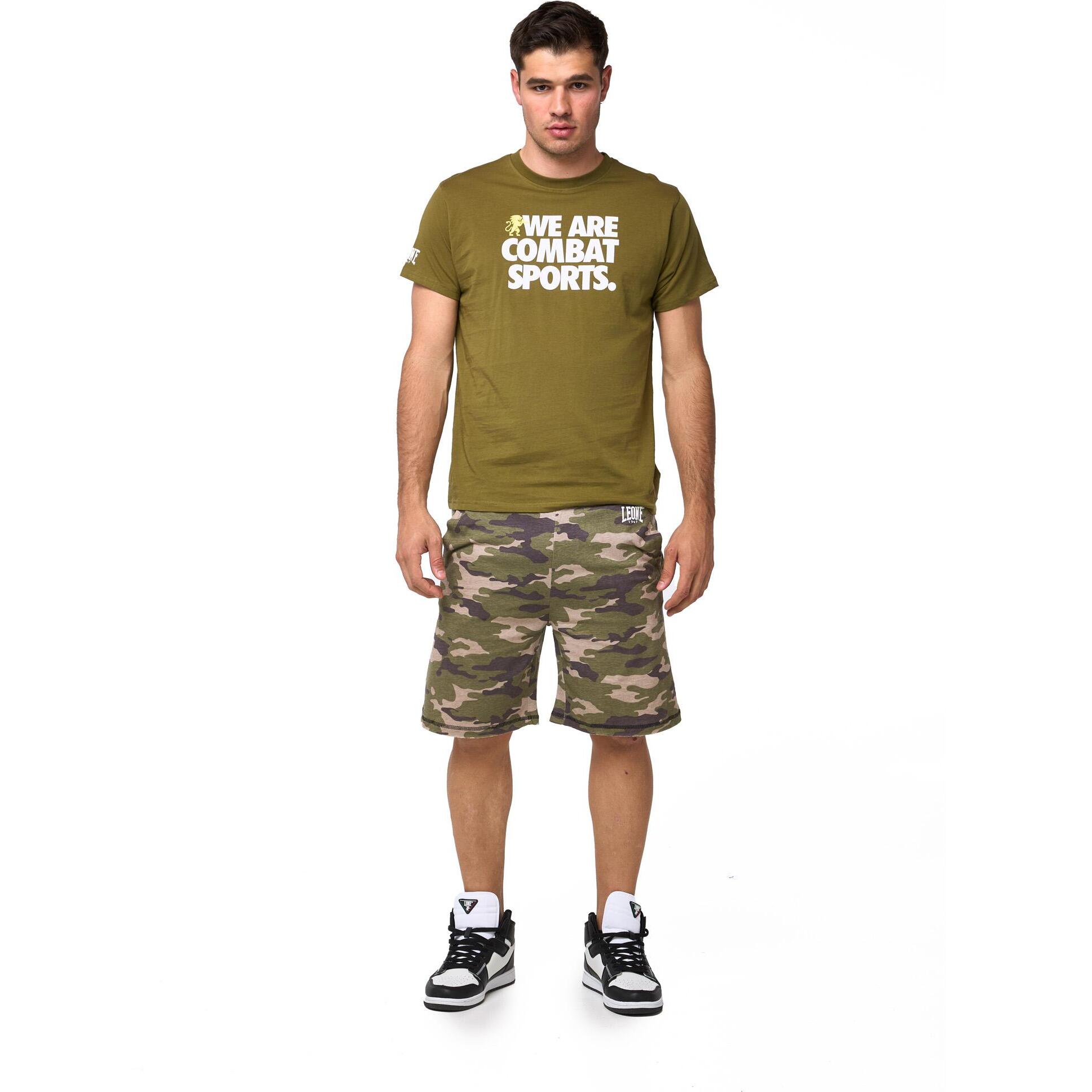 Conjunto completo de hombre con camiseta y pantalón corto camuflaje Leone Summer Style