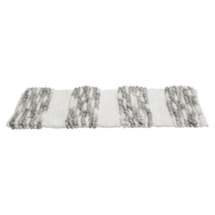 Tapis 50x75 cm Gris Blanc