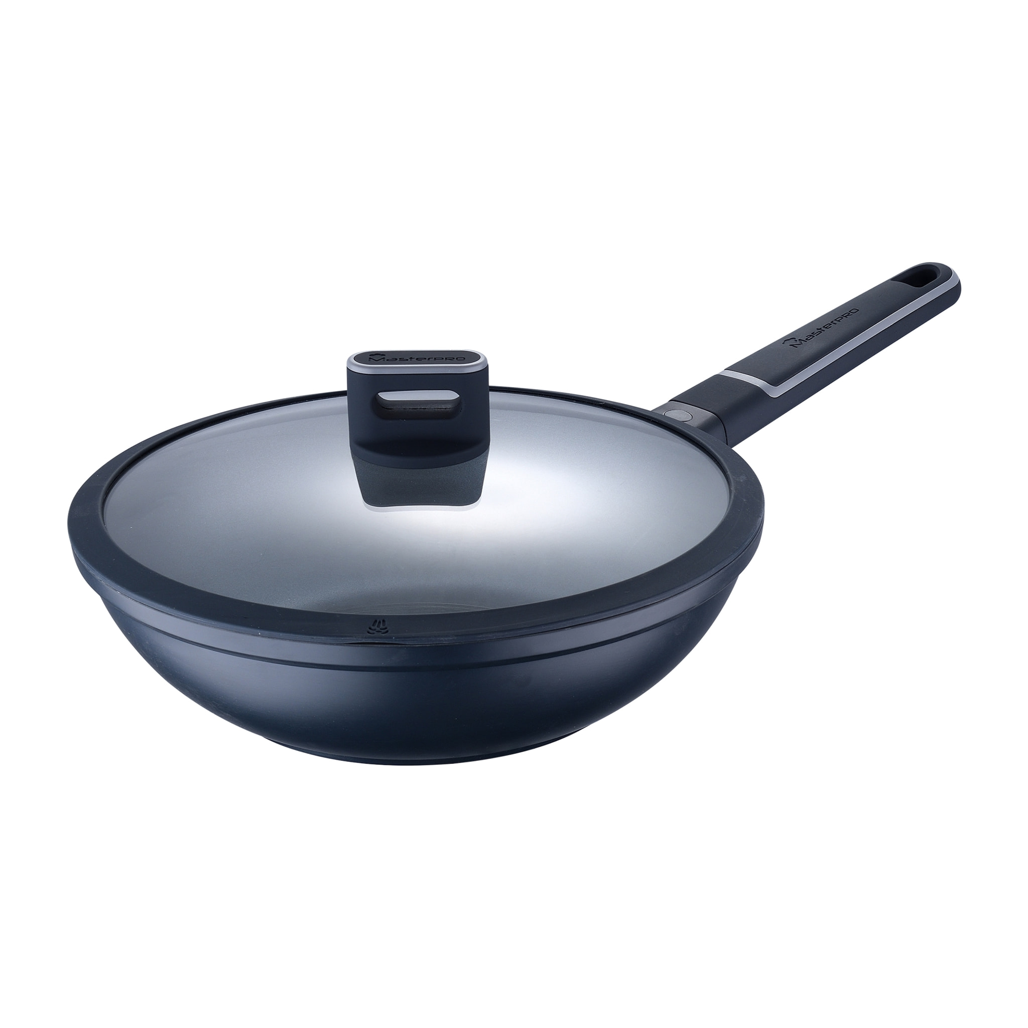 WOK 28X8.0CM ALUMINIO FUNDIDO C/TAPA IND INDIGO MP
