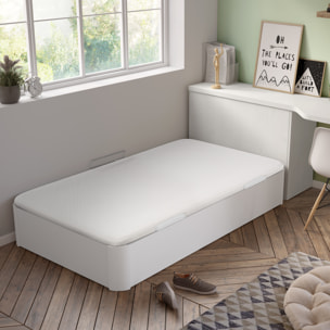 Canapé Abatible Blanco Apertura lateral Montaje y Recogida del antiguo incluido Altura 32cm Gran capacidad · ROYAL SLEEP