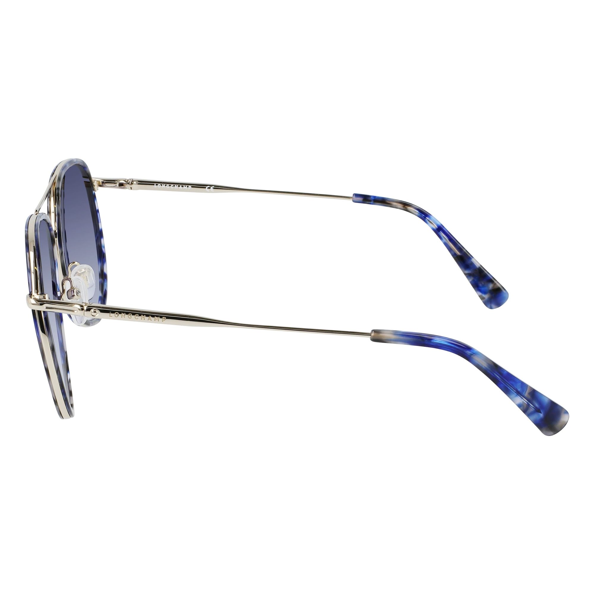 Longchamp - lunettes de soleil - doré - Couleur des verres : violet - indice solaire : cat. 2