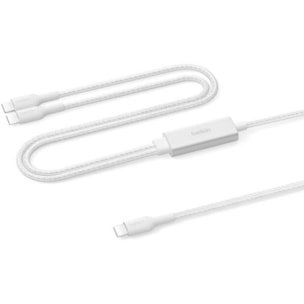 Câble de charge BELKIN 1.5M 140W Blanc