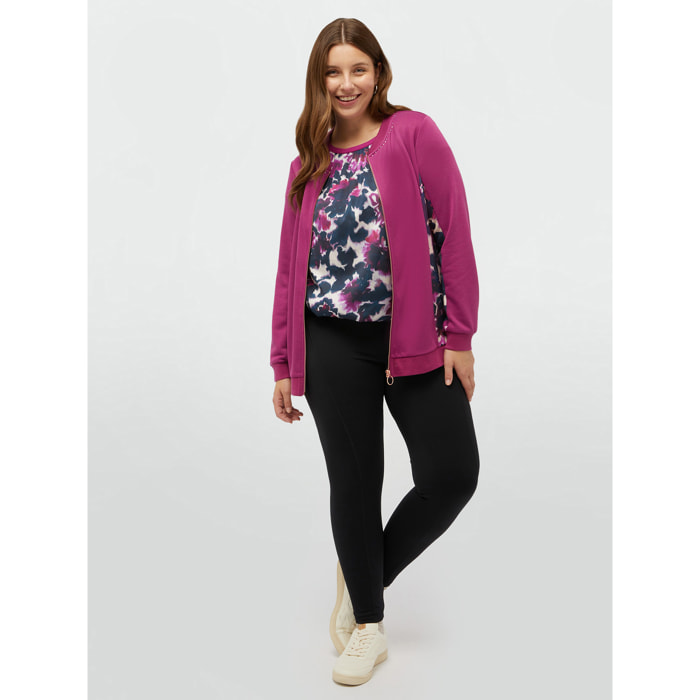 Fiorella Rubino - Leggings con borde en la cintura estampado - Negro