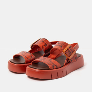 Sandalias 1857 SNAKE TEJA/ MALAGA color Teja