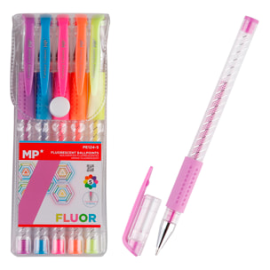 SET BOLÍGRAFOS FLUORESCENTES 5 COLORES