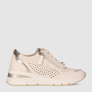 Deportivos - Beig - Tacón: Bajo