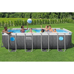 Bestway Piscine hors sol tubulaire rectangulaire Bestway Steel Pro MAX 488 x 244 x 122 cm Splashview sans accessoires