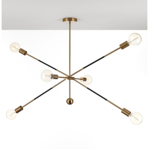 Suspension Tomasucci DEVON B, en acier, noir