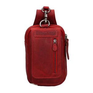 Borsa da cintura  da uomo In Vera pelle Made in Italy 23x14x7,5 cm