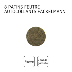 Patins en feutre adhésifs pour meubles Lot de 2, diamètre 22 mm Fackelmann Tecno