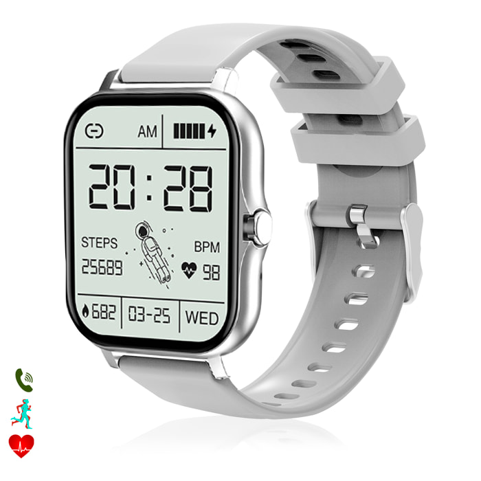 Smartwatch T13. Pantalla TFT de 1,83 pulgadas, llamada bluetooth, asistente de voz y modos de deporte.