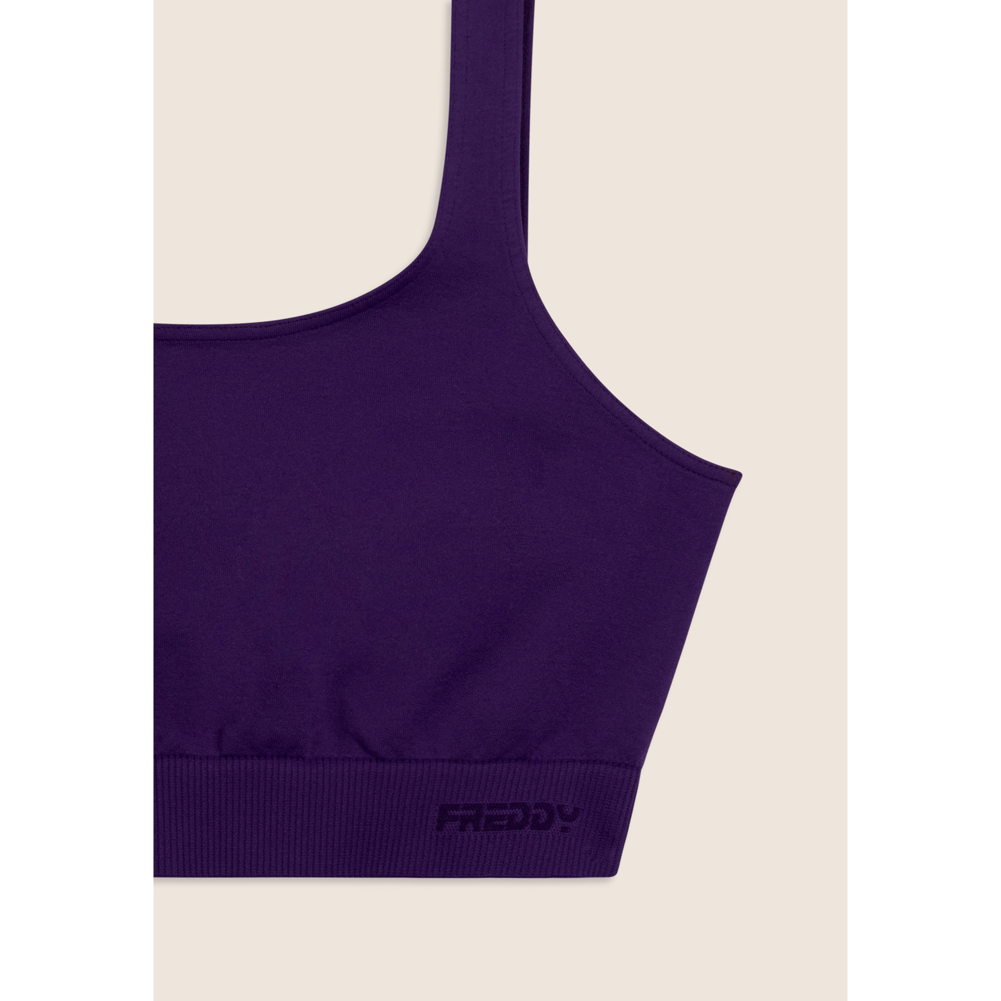 Top Sportivo Seamless con Fascia Sottoseno in costina