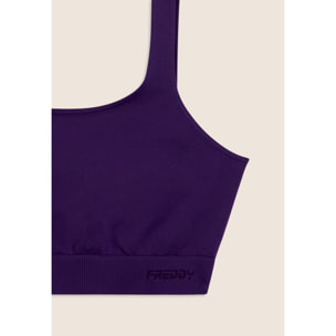 Top Sportivo Seamless con Fascia Sottoseno in costina