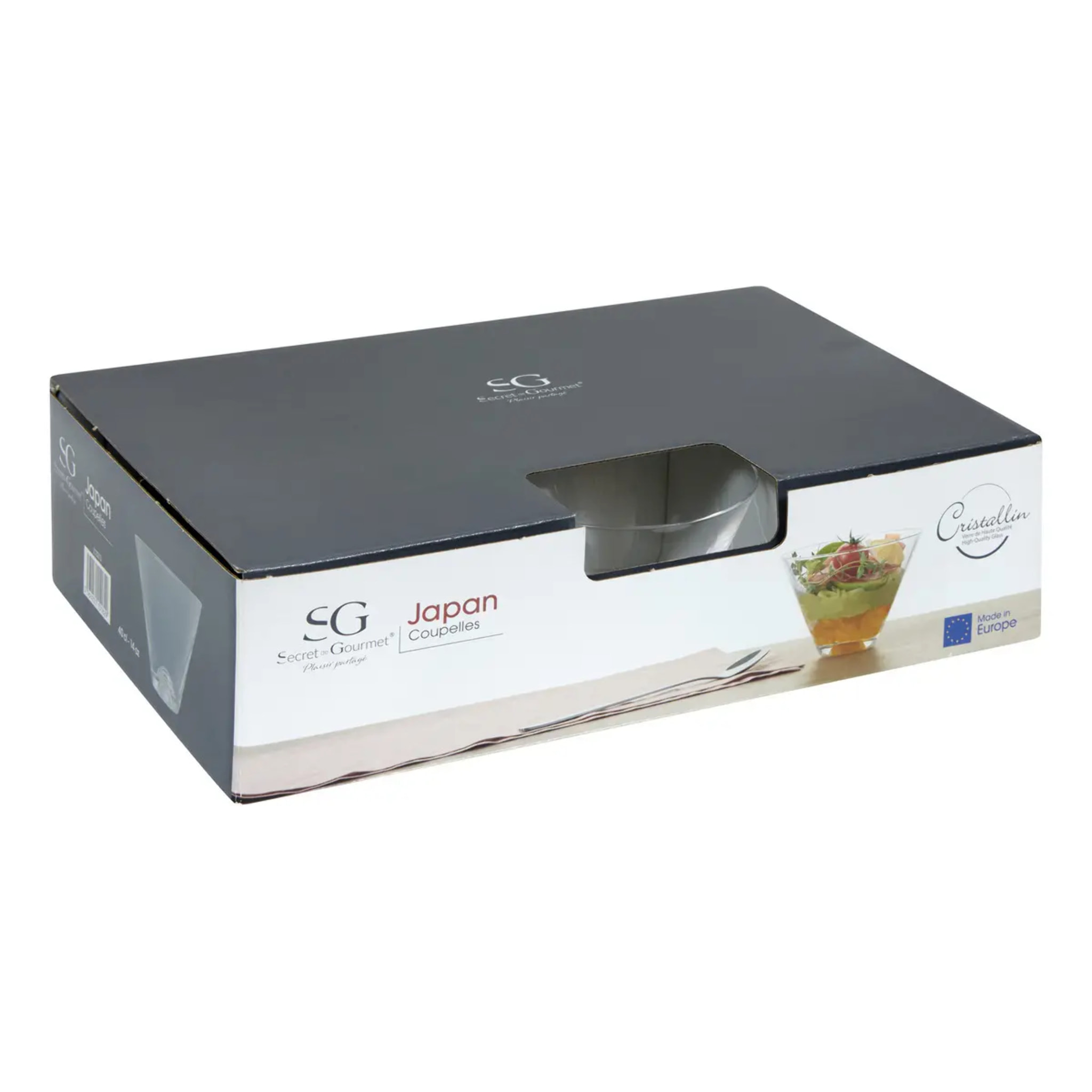 Lot de 6 Coupelles transparent D11,6xp8,5cm