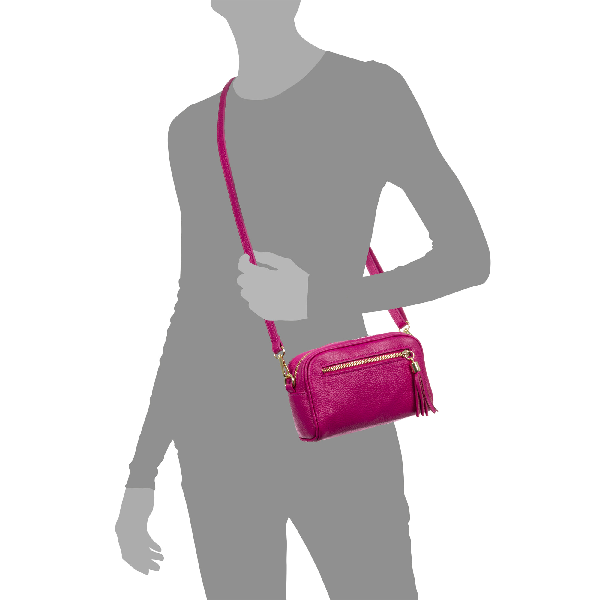 Altilia borsa a tracolla donna. Pelle autentica Dollaro.