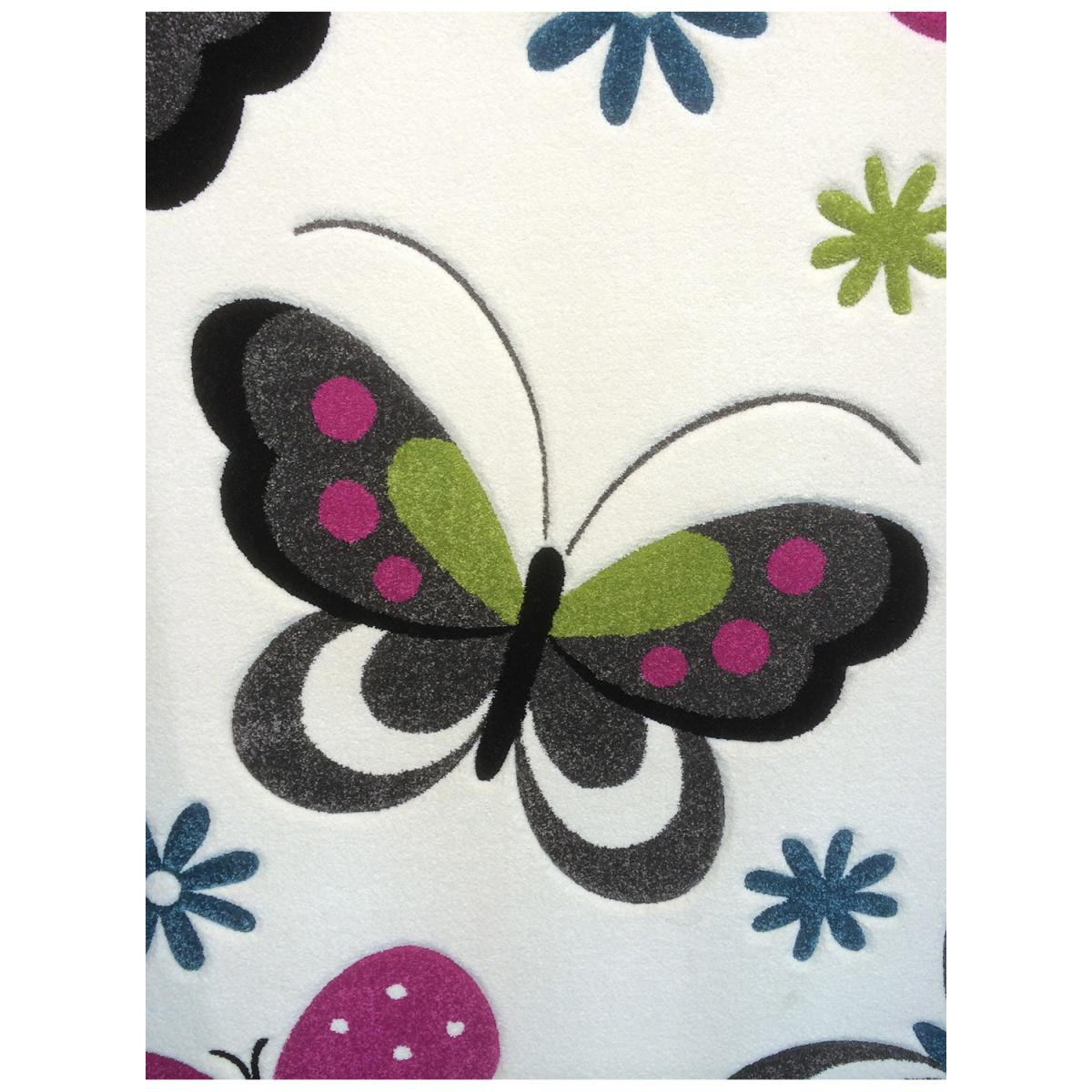 Tapis enfant tissé motif animaux HANFIOU