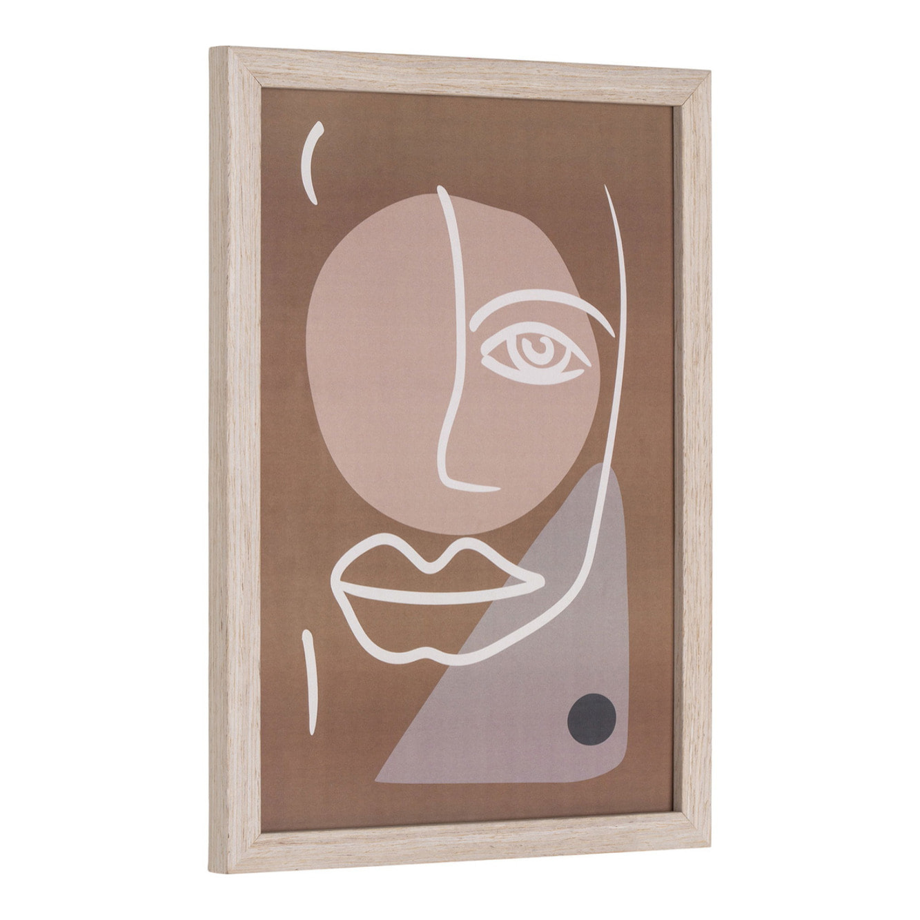 Set 3 cornici Madison con stampe line art in toni naturali 21x30 cm