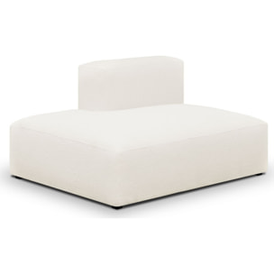 Canapé d'angle à droite modulable 5 places en tissu bouclette - MODULO