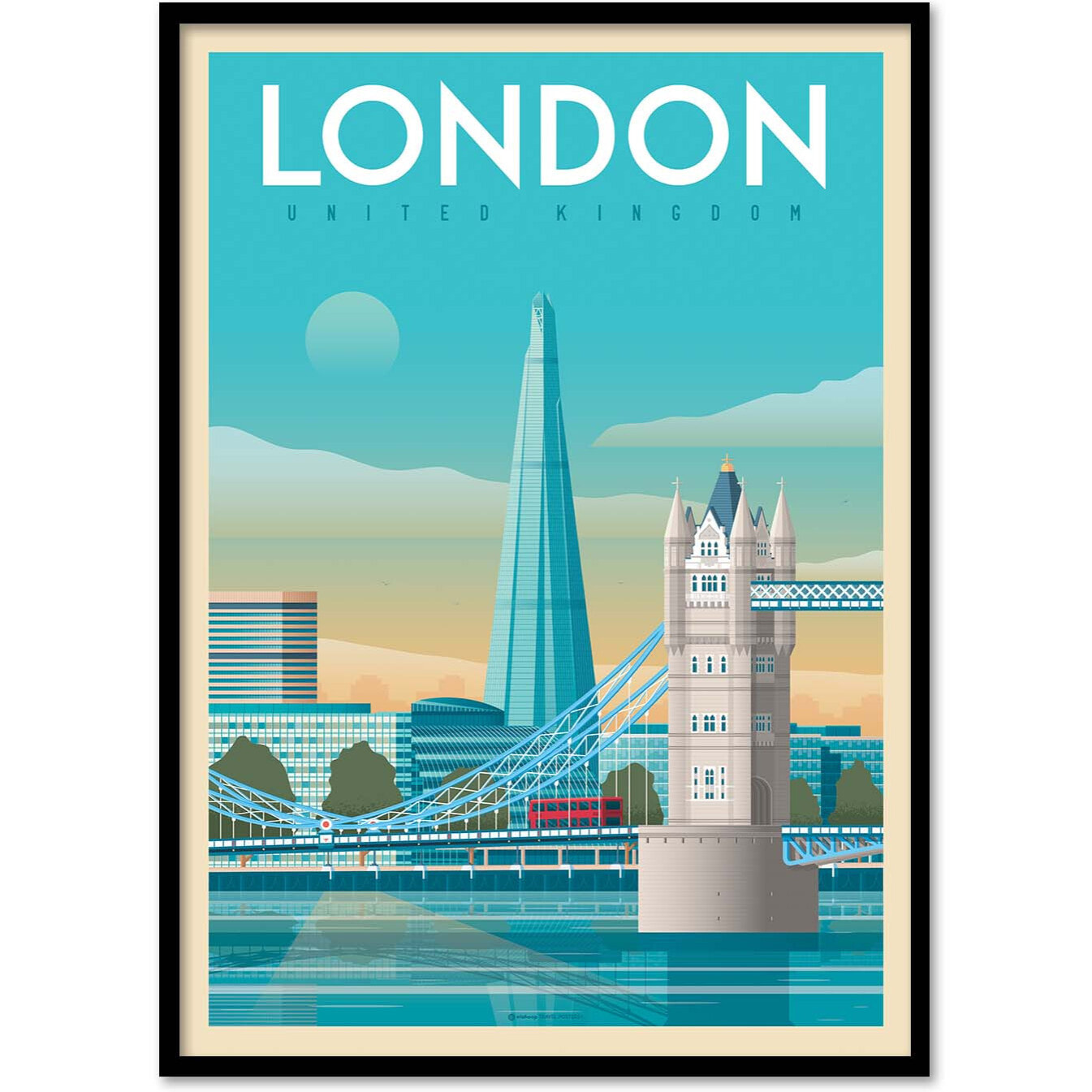Affiche - London tower bridge - Olahoop Travel Posters