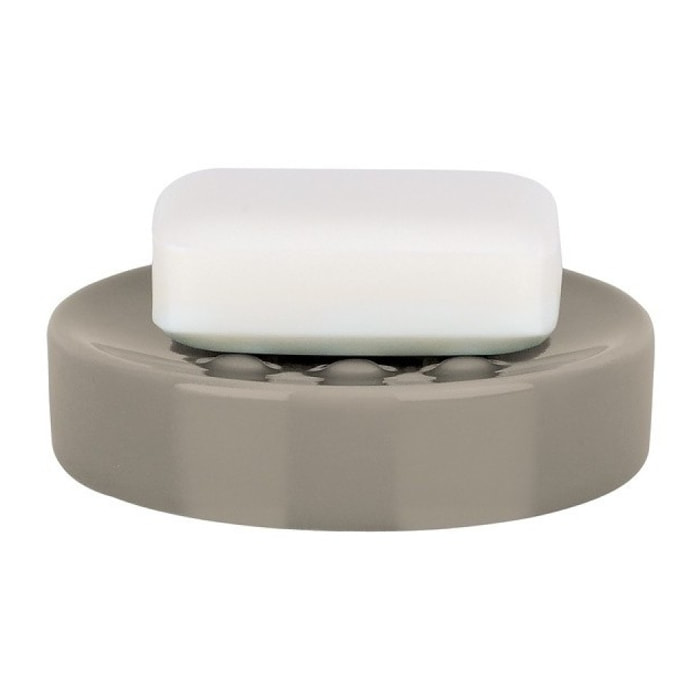 Porte savon Céramique TUBE Taupe Spirella