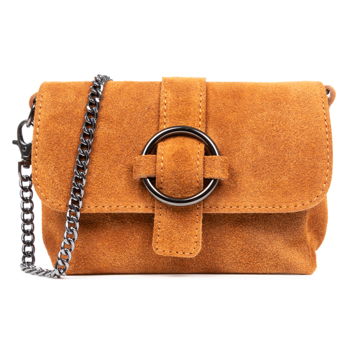 Albertina Bolso bandolera Mujer.Piel auténtica Dollaro.