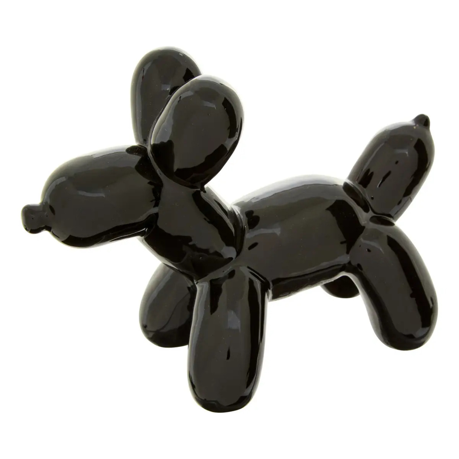 Statuette déco Theo chien pop art H13.5cm noir