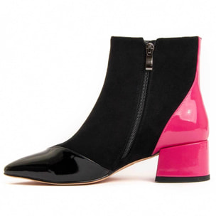 Botín De Tacón - Negro - Altura: 5 cm