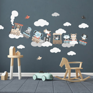 Stickers muraux | Sticker Mural Autocollant - ANIMAUX EN BALADES DANS LES RÊVES - Stickers adhésifs
