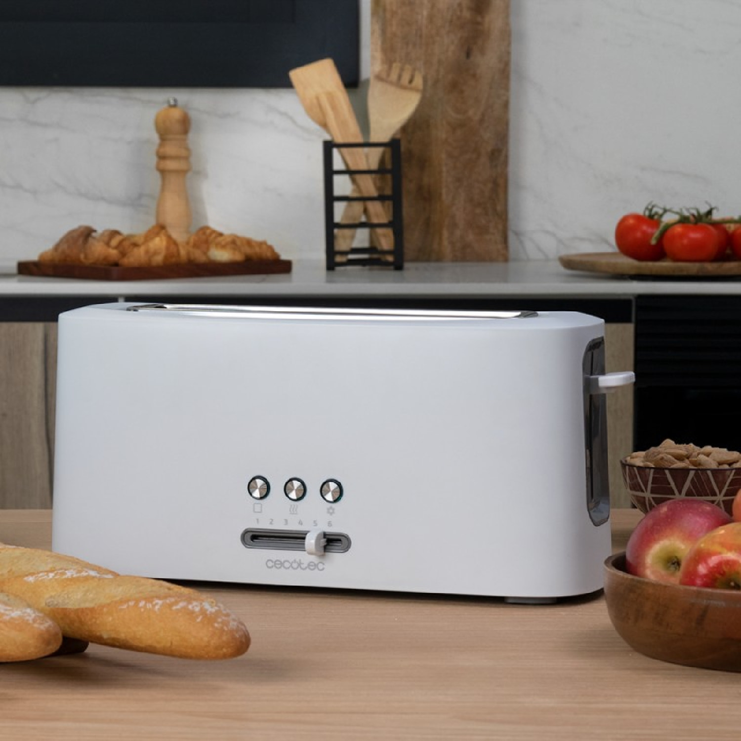 Cecotec Grille-pain vertical Toast&Taste 10000 Extra White