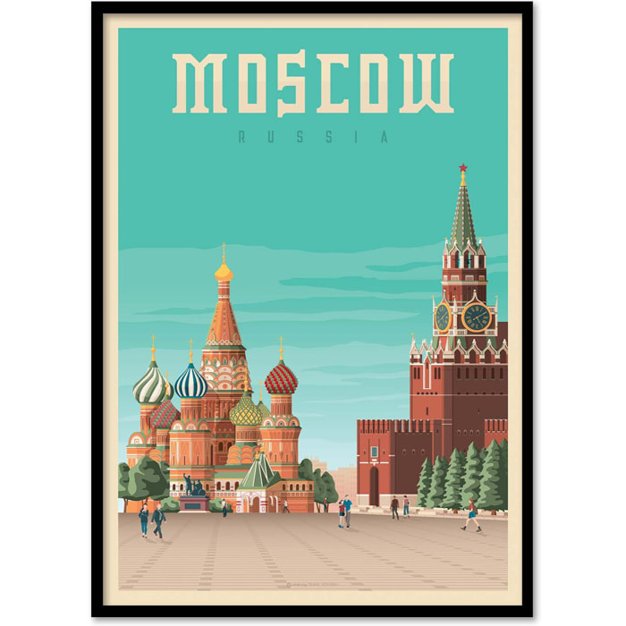 Affiche - Moscow - Olahoop Travel Posters