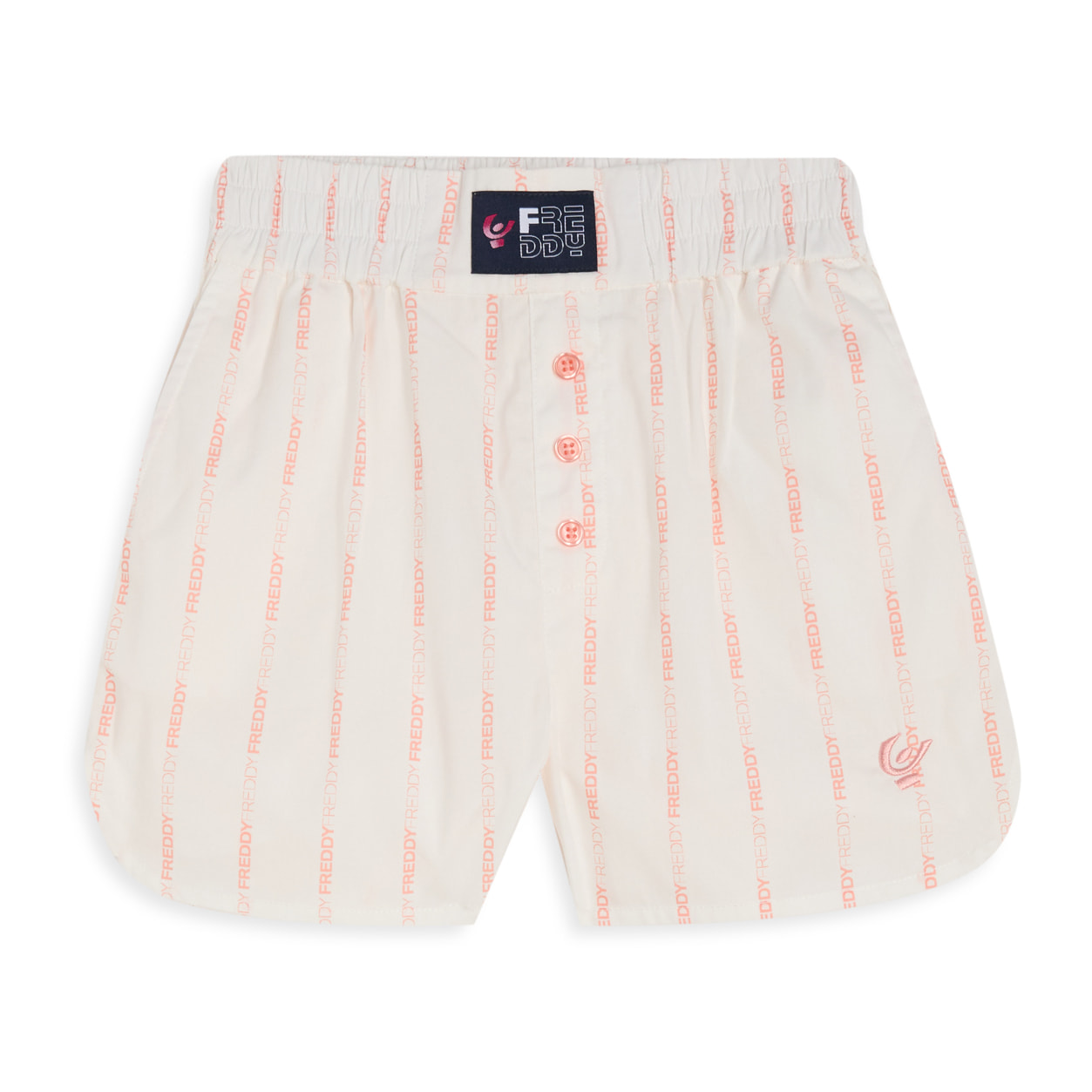 Pantaloncini Bambina in Cotone con Righe Logate FREDDY