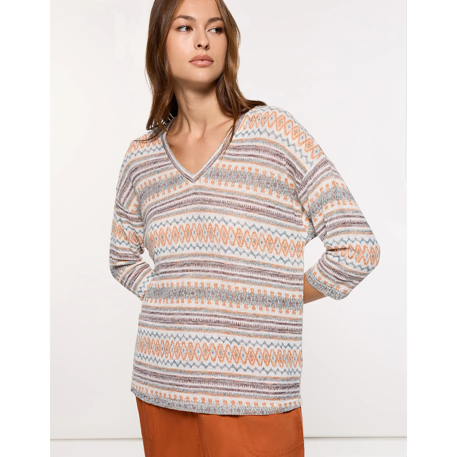 Camiseta Manga Larga Marrón - Arlie