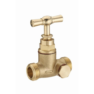 Robinet d'arrêt double mâle à purge M3/4' (20x27) NOYON & THIEBAULT - 1194-20L1