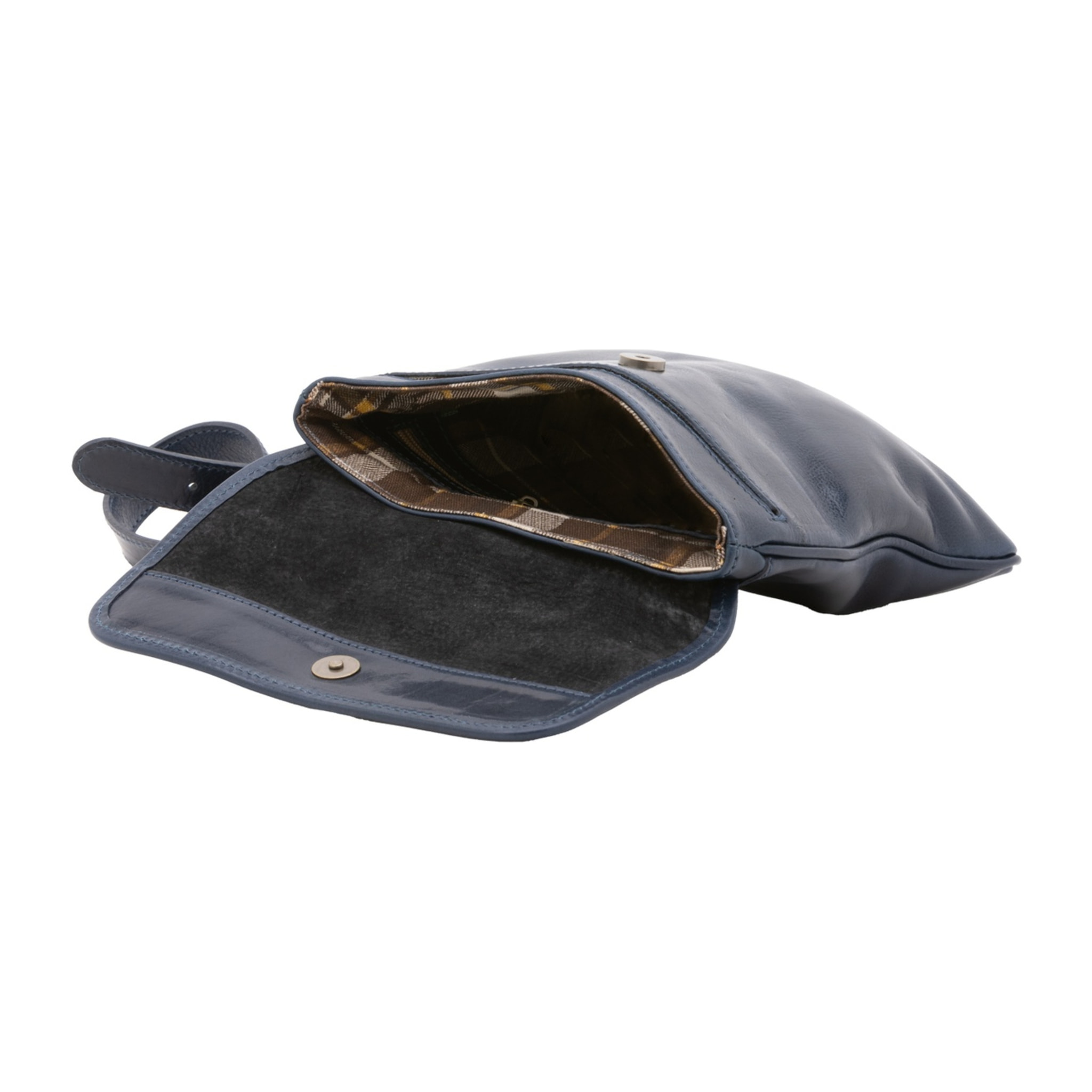 Borsa a tracolla da uomo in vera pelle - Modello False - Made in Italy - 25.0 x 23.0 x 4.0 cm