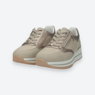 Sneakers Donna Tata Italia Beige