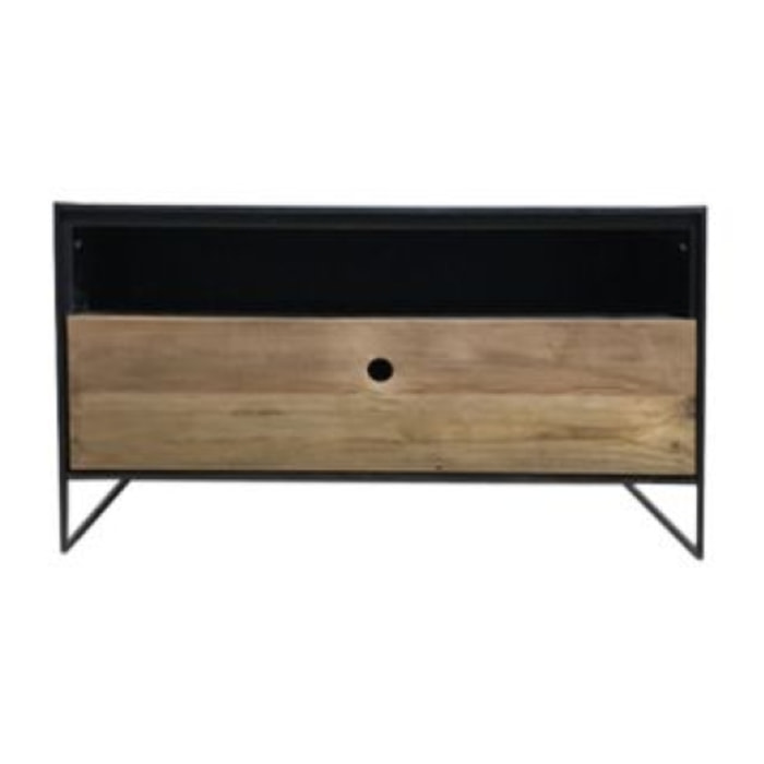 Table basse en métal et en pin recyclé - ORIGIN 2