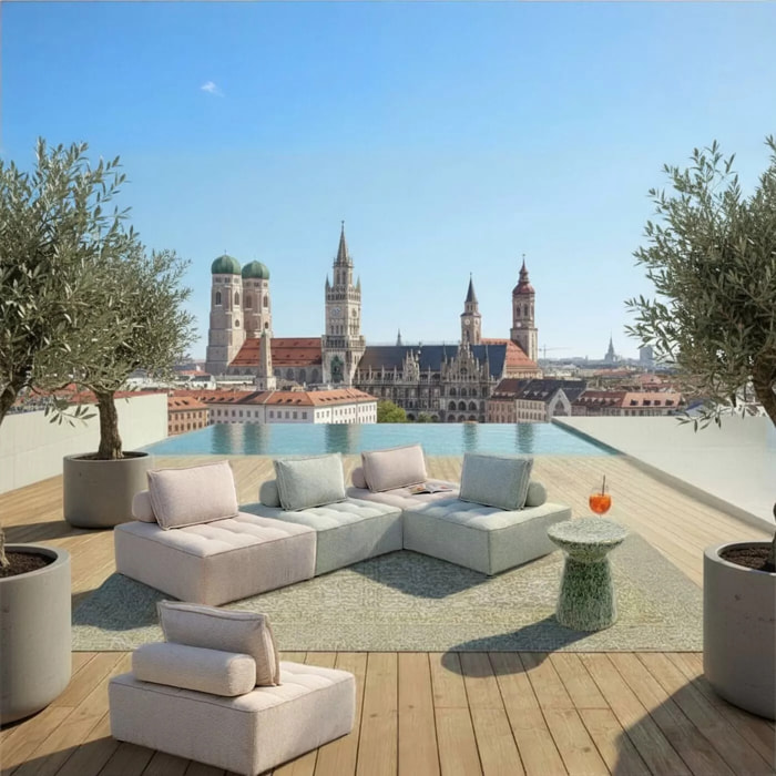 Assise de jardin Portofino menthe Kare Design