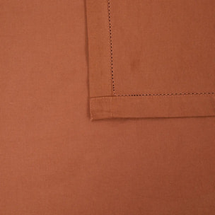 Nappe Jane 240x140cm terracotta en coton