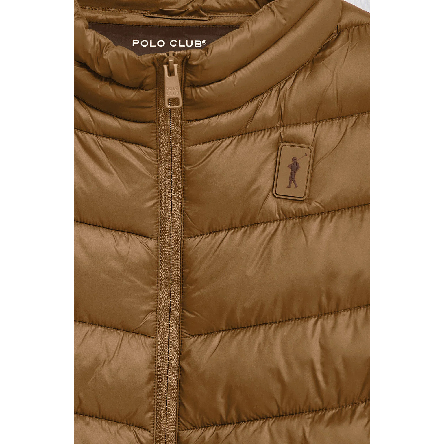 Chaqueta Chase ultralight color camel con parche Rigby Go