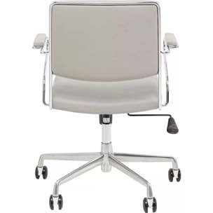 Chaise de bureau pivotante Dottore grise Kare Design