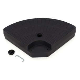 Dalle de parasol noire à lester