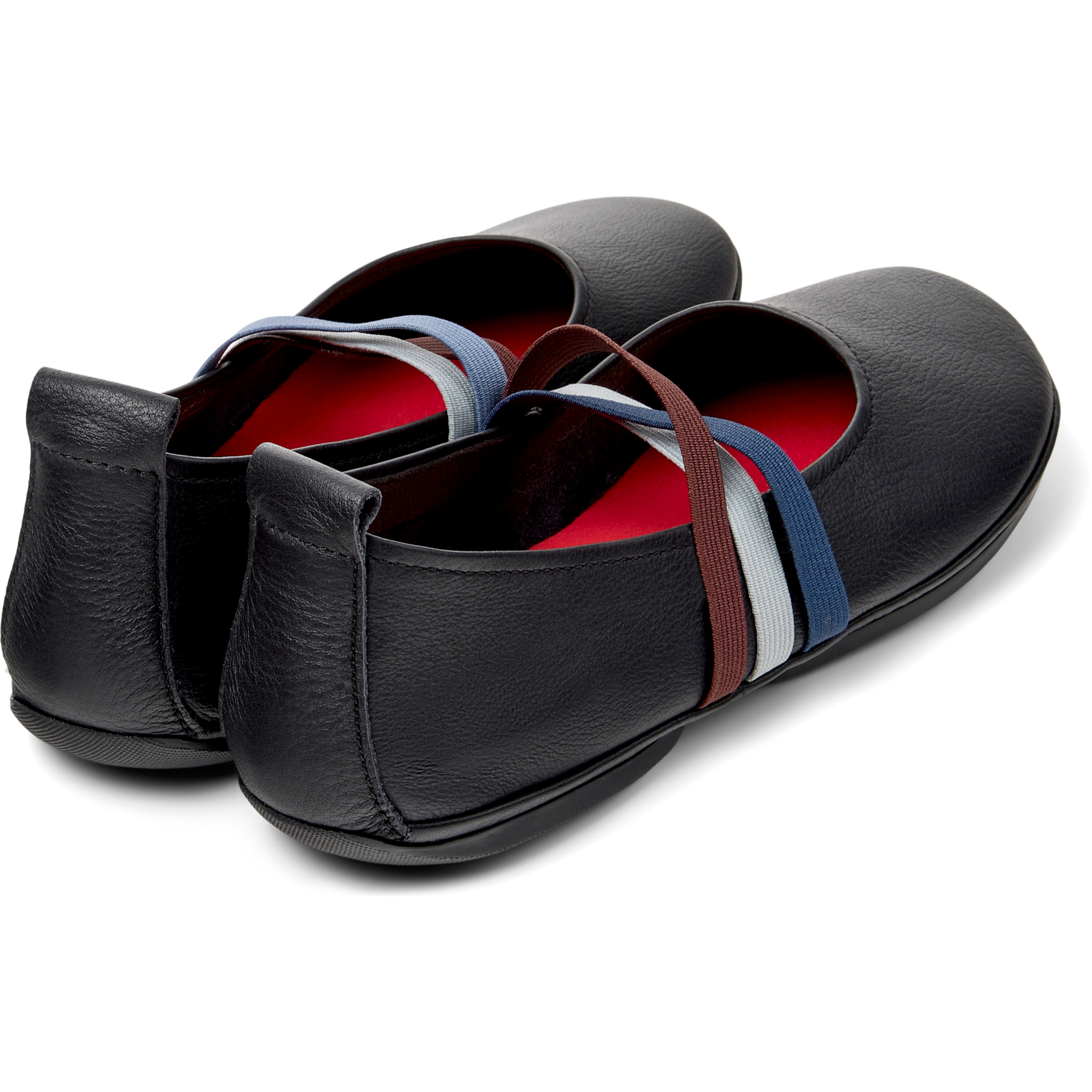 Ballerine - CAMPER Right Nina Twins - Nero - Pelle liscia