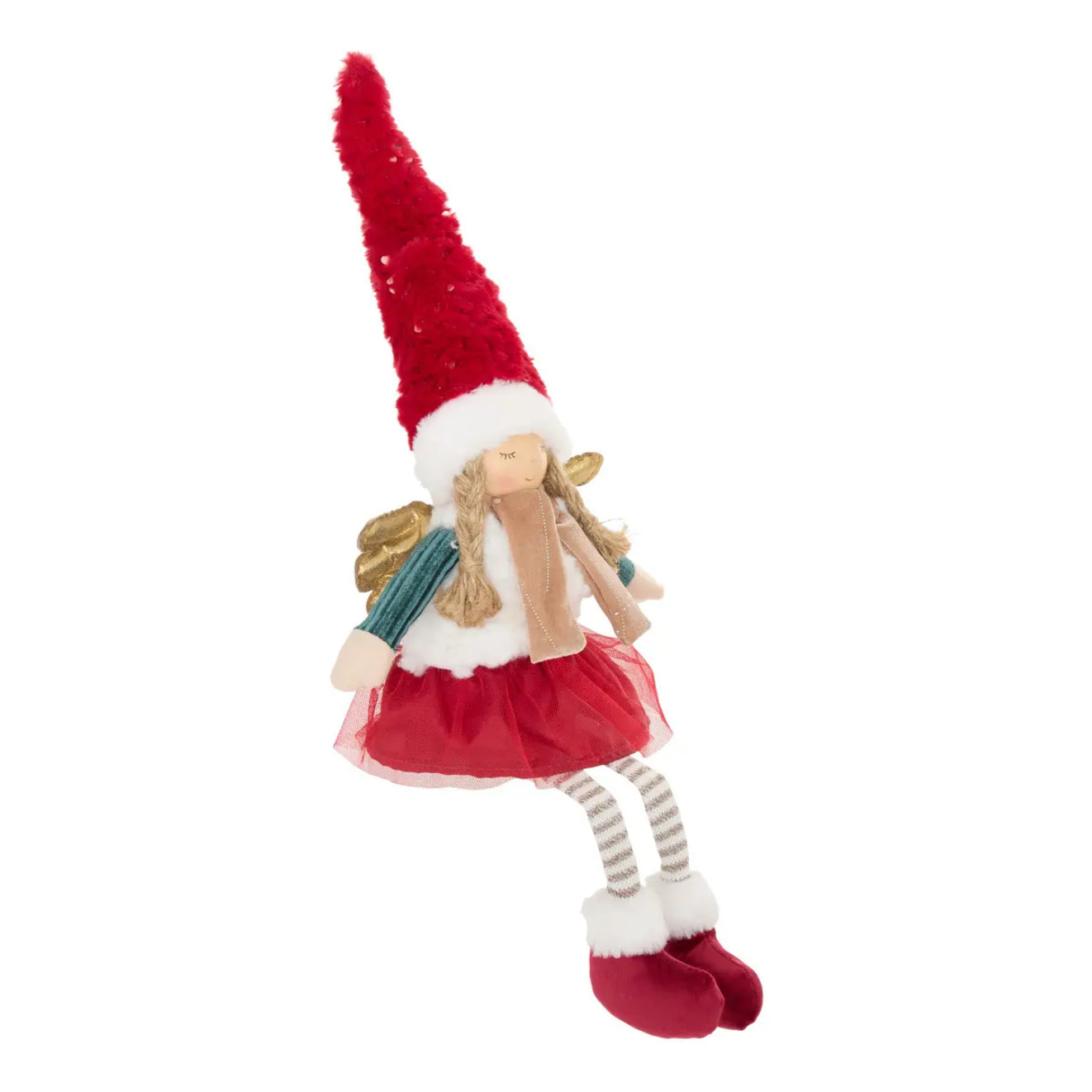 Fée de Noël Alva assise H. 59 cm