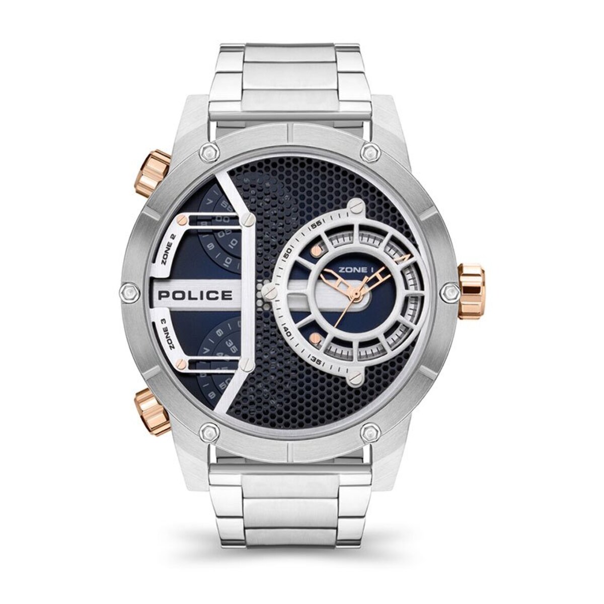 Reloj Police PEWJG2118104 Hombre Analogico Cuarzo con Correa de Acero inoxidable